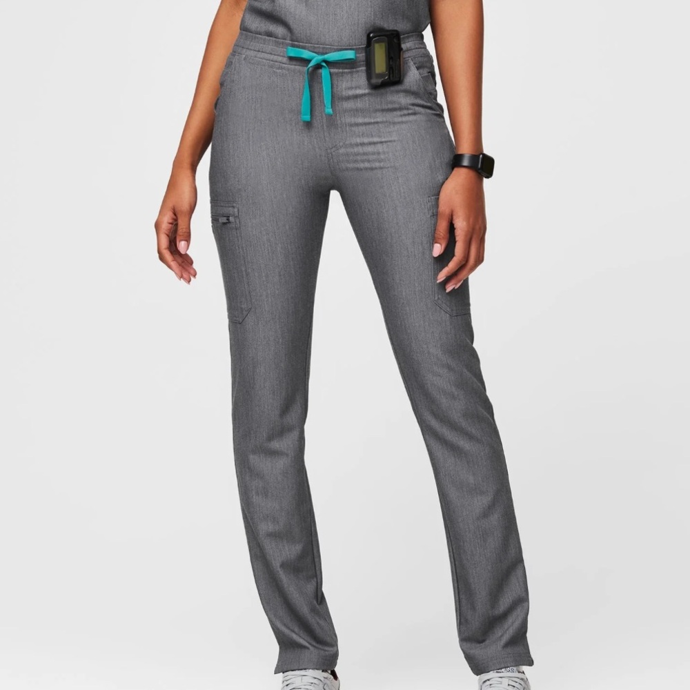 FIGS gray yola skinny scrub pants XS
